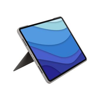Logitech Combo Touch - Clavier et étui - avec trackpad - rétroéclairé -  Apple Smart connector - AZERTY - Français - sable - pour Apple 12.9-inch  iPad Pro (5ème génération) - Clavier - Achat & prix