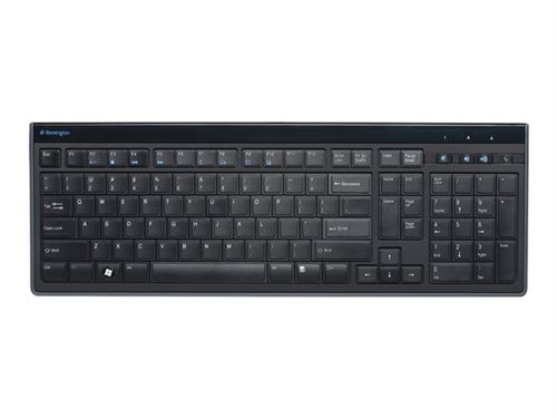 Kensington Advance Fit Full-Size Slim - Toetsenbord - USB - AZERTY - Belgisch - zwart