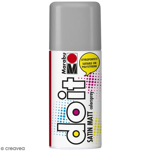 Marabu Peinture Satin&eacute;e En Bombe - Marabu Do It 150 Ml - Gris Pierre