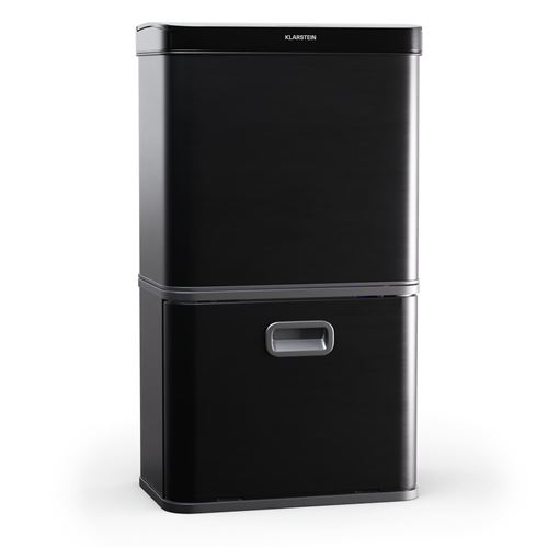 Tklarstein Touchless Sensor Poubelle Sans Contact 56 L Inox Fermeture Douce 3 Bacs