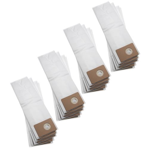 vhbw 20x Sacs compatible avec Nilfisk GU 455 Dual, VU500 aspirateur - microfibres non tissées, 44,1cm x 12,8cm, blanc