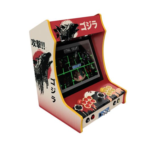 Fabulous Arcade - Borne Arcade Format Bartop Ecran 19 Haut de Gamme Joystiks Boutons SANWA Modéle VINTAGE GODZILLA