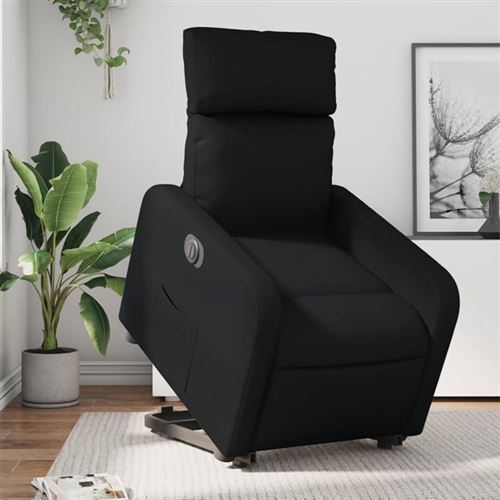 vidaXL stoel électrique similicuirnoir