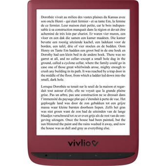 Vivlio Touch Lux 5 - Lecteur eBook - Linux 3.10.65 - 8 Go - 6 monochrome E  Ink Carta (758 x 1024) - écran tactile - Logement microSD - Wi-Fi - rouge -  Liseuse eBook - Achat & prix