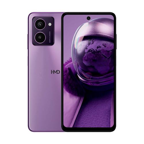 HMD Pulse Pro - 4G smartphone - double SIM - RAM 6 Go / Mémoire interne 128 Go - microSD slot - 6.56 - 1612 x 720 pixels (90 Hz) - 2x caméras arrière 50 MP, 2 MP - front camera 50 MP - violet crépuscule