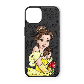 Coque Noire pour iPhone 15 - La Belle et la Bete Disney Ref 13521 - 1