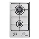 Oceanic OCEATG2IX - Table de cuisson au gaz - 2 plaques de cuisson - largeur : 29 cm - profondeur : 51 cm - inox