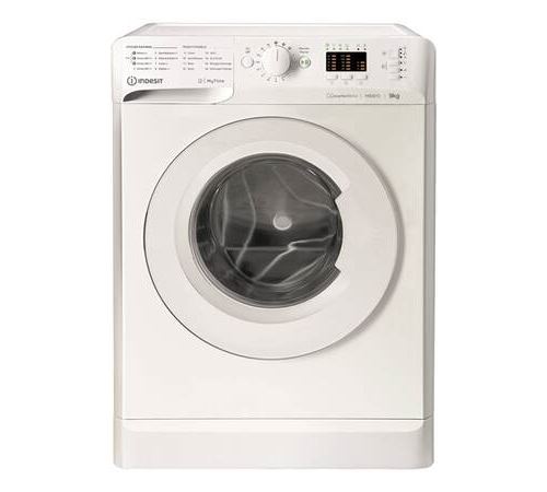 Indesit Mtwa 91483 W Fr - Machine À Laver - Largeur : 59.5 Cm - Profondeur : 60.5 Cm - Hauteur : 85 Cm - Chargement Frontal - 62 Litres - 9 Kg - 1400 Tours/Min - Blanc