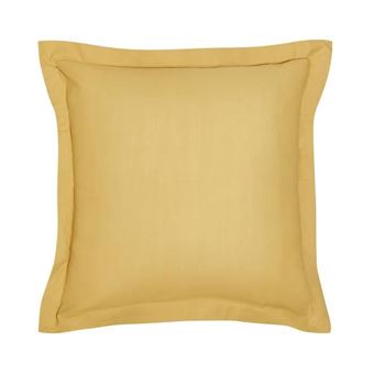 Taie d'oreiller Essential - 63 x 63+5 cm - 100% Coton uni - Ocre