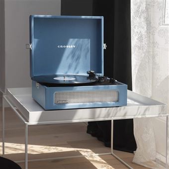 Tourne-disque Crosley Voyager Bluetooth bleu délavé - Platine vinyle -  Achat & prix