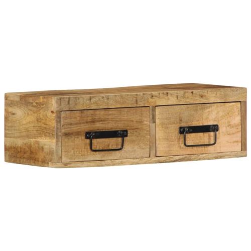 VidaXL Meuble TV mural 60x30x19 cm bois massif de manguier brut4017458