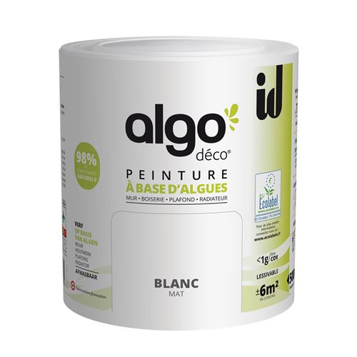 Peinture à Base D'algues Algo Mat Blanc 500ml