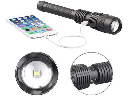 Lampe torche à LED & batterie d'appoint TRC-300 1000 lm / 10 W / 3600 mAh