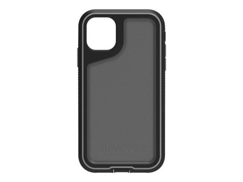 Griffin Survivor Extreme - Achterzijde behuizing voor mobiele telefoon - polycarbonaat - grijs, zwart, rook - voor Apple iPhone 11