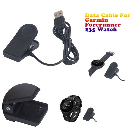 Chargeur USB Clip Câble de données pour Garmin Forerunner G235 Montre