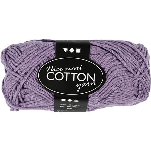 Creotime cordon de coton 85 m violet