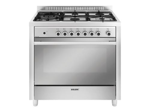 Glem Matrix GX960CVIX - Cuisinière - intégrable - largeur : 90 cm - profondeur : 60 cm - hauteur : 86 cm - avec système auto-nettoyant - classe B - acier inoxydable