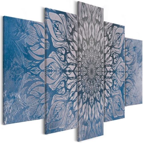 Tableau - Hypnosis (5 Parts) Blue Wide .Taille : 100x50