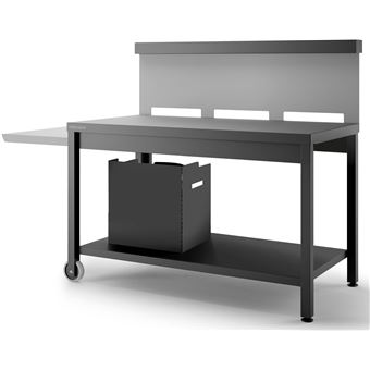 Forge Adour Table Roulante Credence Acier Pour Plancha
