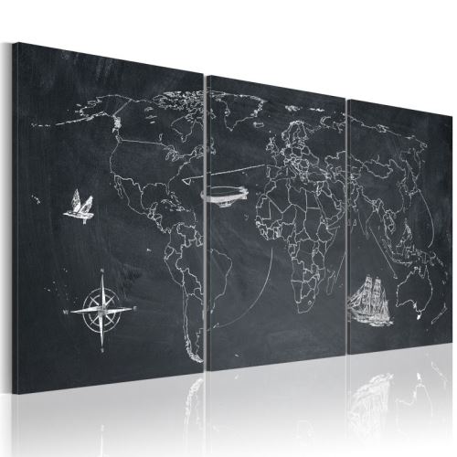 Tableau - Sur les traces de Christophe Colomb .Taille : 60x30