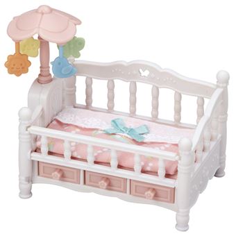 5534 Sylvanian Families Le lit de bebe et mobile