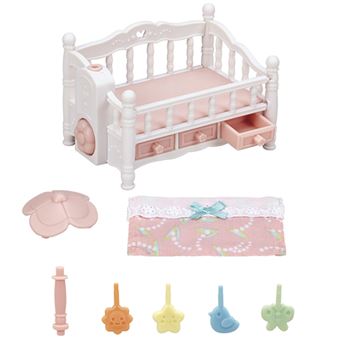 5534 Sylvanian Families Le lit de bebe et mobile