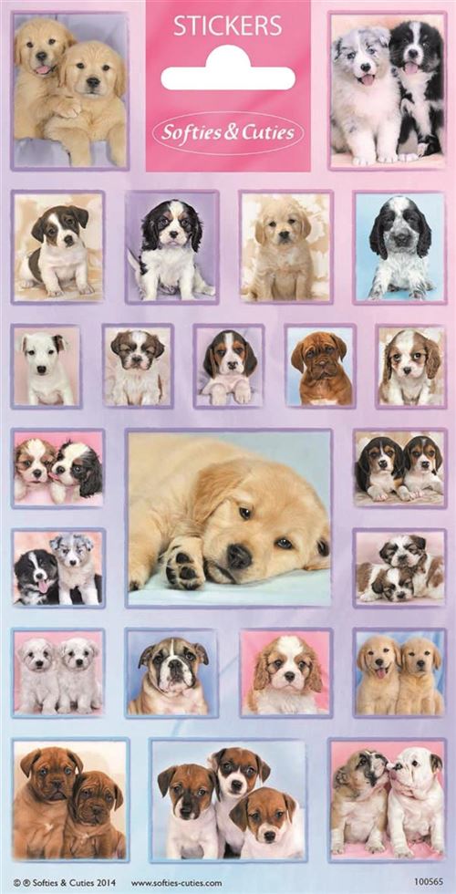Haza Original sticky cute chiots 22 pièces multicolores
