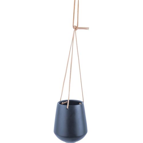 Pt Living - Support à plantes en céramique Skittle medium Bleu foncé