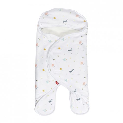 Red Castle Babynomade Double polaire 0-6m Happy Fox / Blanc