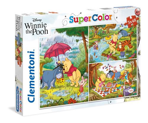 Clementoni puzzle Winnie l'ourson 48 pièces 3 pièces