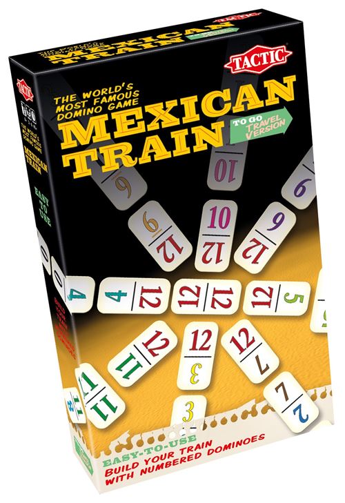 Loto mémo et domino Engelhart Jeu de Domino Mexicain Train D12 Deluxe dans  Un Coffret en Bois de hêtre