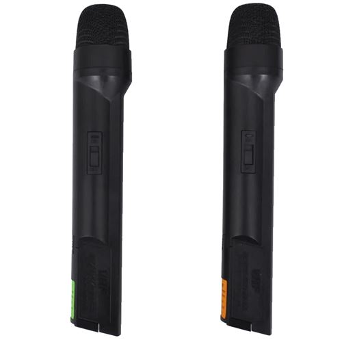 Ontvanger met 2 draadloze VHF-microfoons