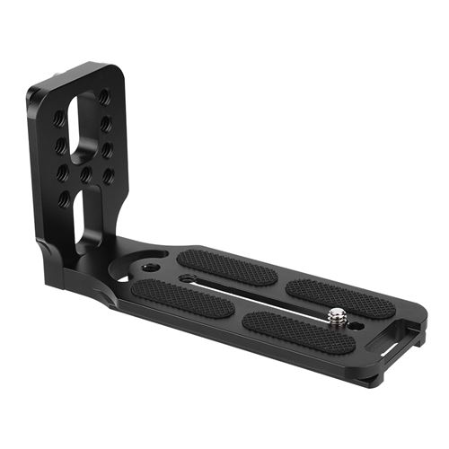 Support à poignée verticale pour trépied universel à fixation rapide avec plaque en L pour appareil photo reflex