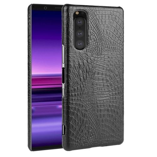 Coque en TPU + PU peau de crocodile noir pour votre Sony Xperia 2