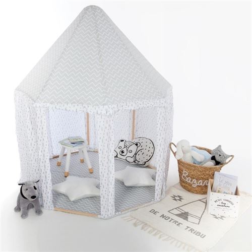Tente yourte pour enfant Dream - L. 119 x H. 140 cm - Gris