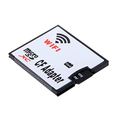 Cablecc adaptateur WiFi carte mémoire TF carte micro SD vers CF Compact Flash kit pour Digital Camera