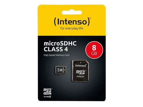 Intenso - Carte mémoire flash - 8 Go - SDHC