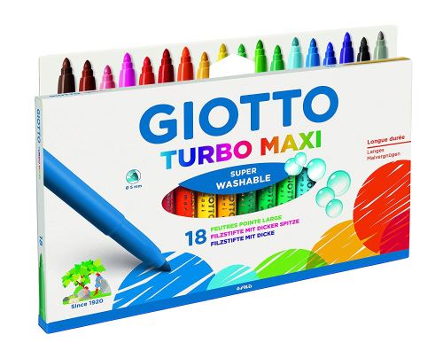 Giotto 0765 00 Turbo Maxi feutres, différents