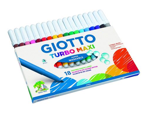 Feutre de coloriage Turbo Maxi GIOTTO x 48 - Coffret école