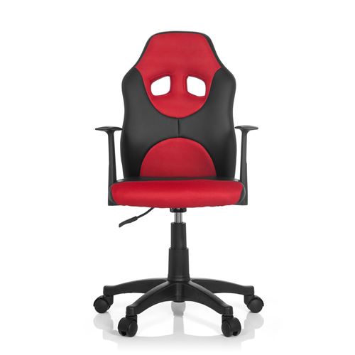 Chaise de bureau / Siège pivotant KID GAME AL noir rouge hjh OFFICE