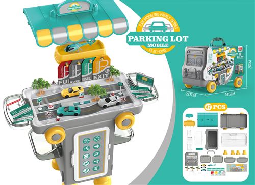 Parking 47 PCS Pour Les Enfants - Camion Gris