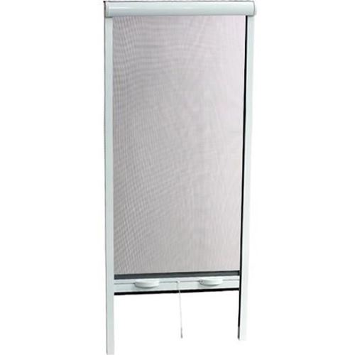 Moustiquaire de porte fenetre L160 X H220 cm en aluminium laquÃ© blanc - Recoupable en largeur et hauteur