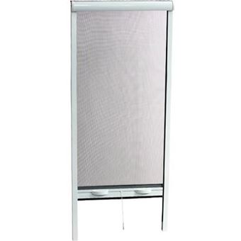 Moustiquaire de porte fenetre L160 X H220 cm en aluminium laquÃ© blanc - Recoupable en largeur et hauteur - 1