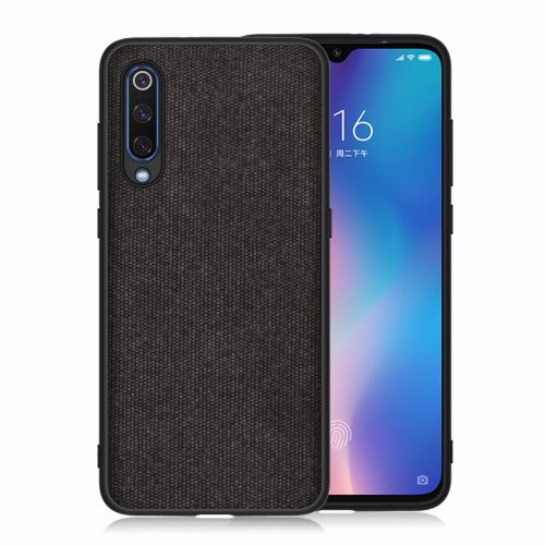 Housse étui Coque en toile pour Xiaomi Mi 9 - Noir -4259