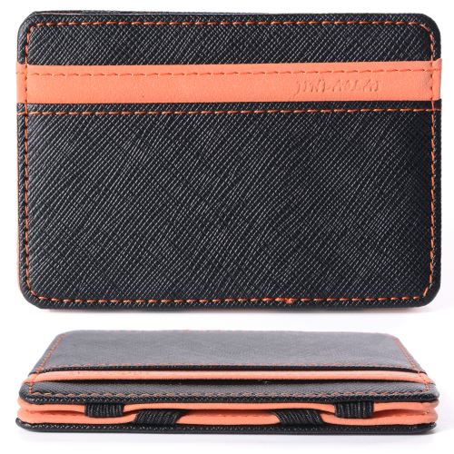Portefeuille magique Porte monnaie Porte-cartes de crédit Wallet Billfold Orange