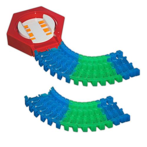 Lightning speedy demi-tour automatisé et 30 rails luminescents, accessoire pour un circuit amusant et plus fun