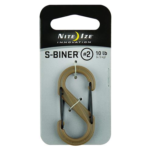 Nite Ize S-Biner Plastique Size-4 Double-gated Mousqueton, SBP2-03-28BG