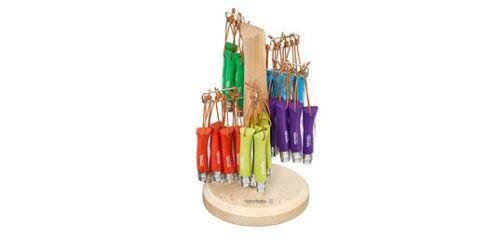 opinel - op002226 - présentoir n°07 - colorama 60 couteaux