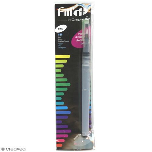 Pinceau à réservoir rechargeable pointe fine - fill it