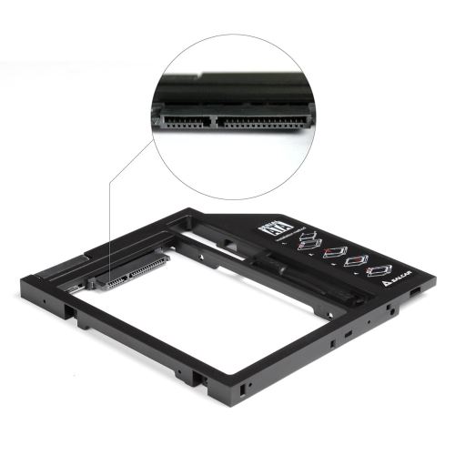 SALCAR Boîtier de Disque Dur et SSD en Plastique avec Interface SATA pour Ordinateur Portable 9,5mm